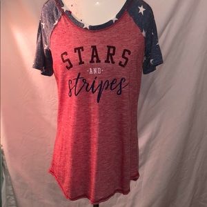 Stars and Stripes shirt NWOT